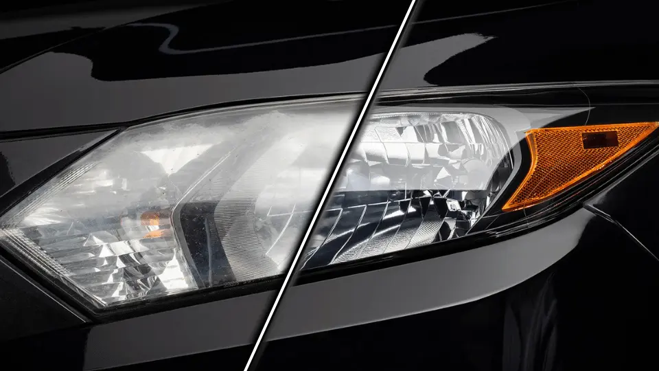 Headlight restoration service